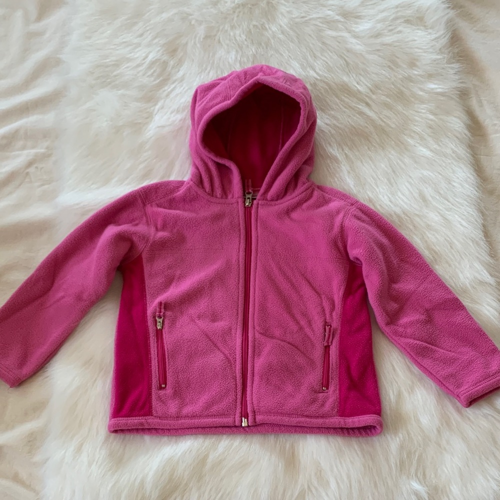 Cozy Pink Fleece Kids Jacket Double-lined